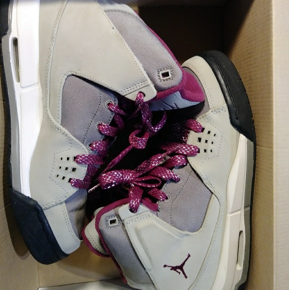 NIKE AIR JORDAN GRANITE SANGRIA GREY PURPLE SZ 6Y - Picture 4 of 5